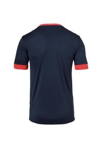 UHLSPORT - Koszulka sportowa męska Uhlsport Offense 23. Kolor: czerwony, wielokolorowy, niebieski. Materiał: poliester. Długość rękawa: krótki rękaw. Długość: krótkie