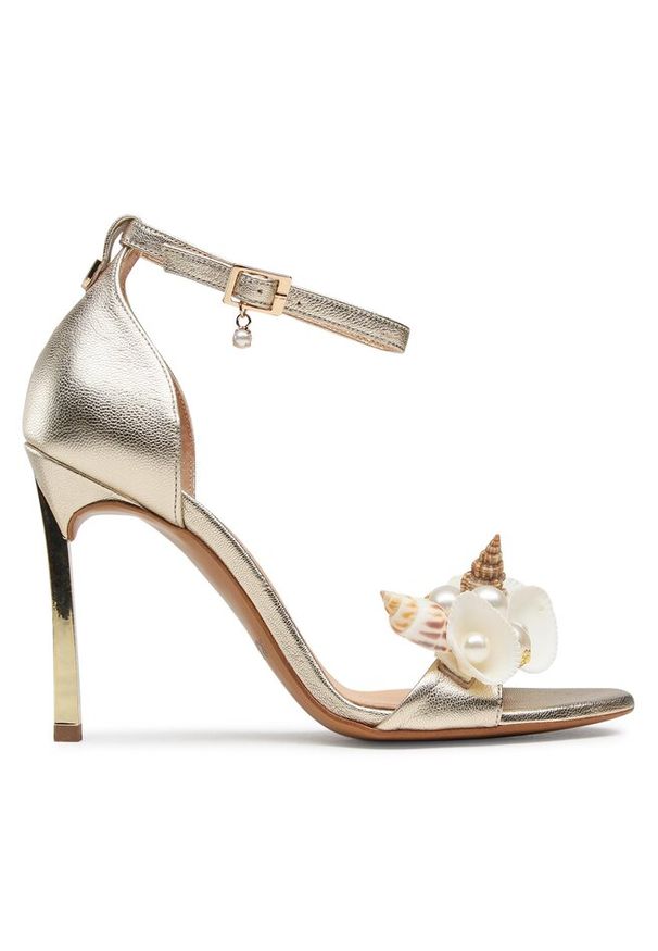 Sandały R.Polański. Kolor: złoty