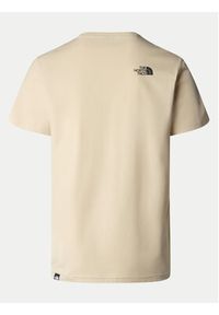 The North Face T-Shirt Simple Dome NF0A87NG Beżowy Regular Fit. Kolor: beżowy. Materiał: syntetyk, bawełna #3