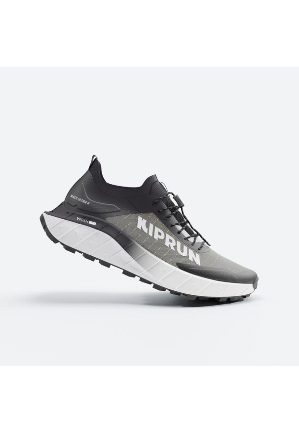 KIPRUN - Buty do biegania w terenie Kiprun Race Ultra 2. Kolor: czarny. Materiał: tkanina, materiał, kauczuk. Szerokość cholewki: normalna. Sport: bieganie