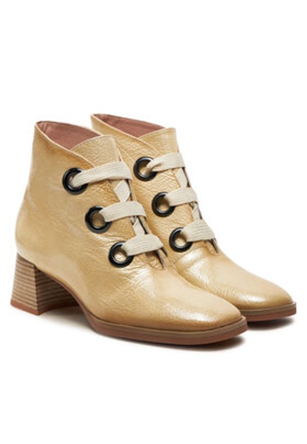 Hispanitas Trzewiki Rio-I24 HI243635 Écru. Materiał: lakier, skóra