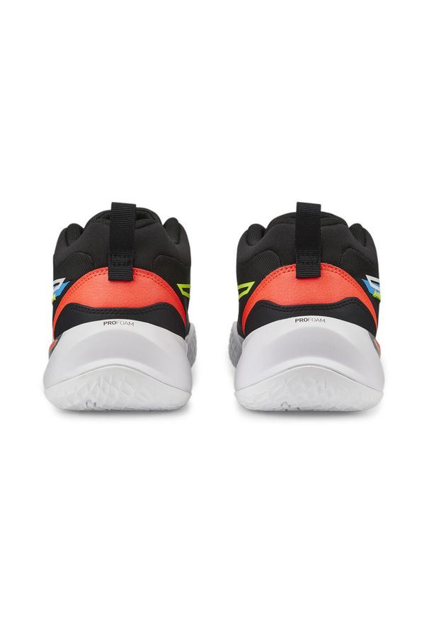 Buty halowe Puma Playmaker Pro. Kolor: wielokolorowy, czarny, zielony. Materiał: materiał, syntetyk, tkanina