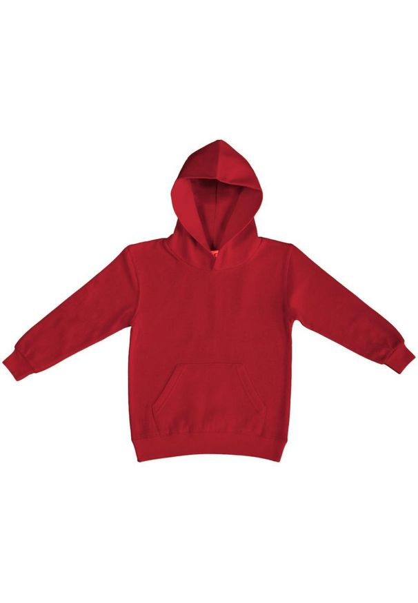 SG - Dziecięca Bluza Sportowa Unisex Kaptur Pulower. Kolor: czerwony