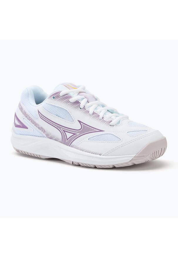 Buty do piłki ręcznej dziecięce Mizuno Stealth Star 2 Jr. Kolor: fioletowy, wielokolorowy, biały. Sport: piłka ręczna