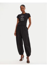 Juicy Couture T-Shirt JCNCT225458 Czarny Regular Fit. Kolor: czarny. Materiał: bawełna #6
