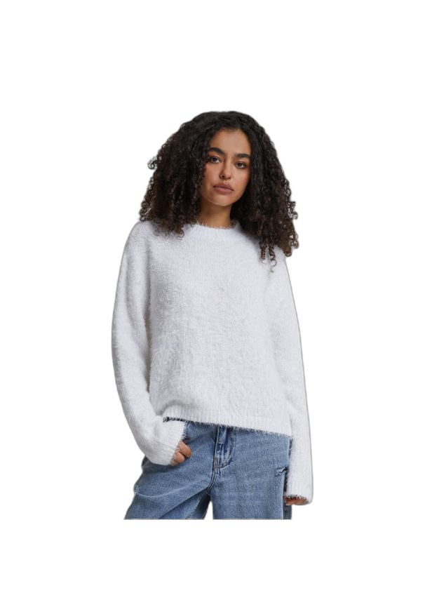 Kurtka z wysokim kołnierzem puchowa dla kobiet Urban Classics. Kolor: biały. Materiał: puch. Sezon: zima