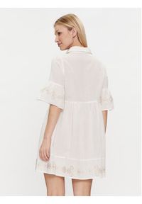 Iconique Sukienka letnia Sandra IC24-015 Biały Regular Fit. Kolor: biały. Materiał: bawełna. Sezon: lato #3