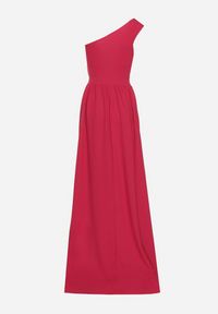 Born2be - Różowa Rozkloszowana Sukienka Maxi na Jedno Ramię Beliotta. Okazja: na co dzień. Kolekcja: dla wysokich. Kolor: różowy. Typ sukienki: asymetryczne. Styl: casual. Długość: maxi #2