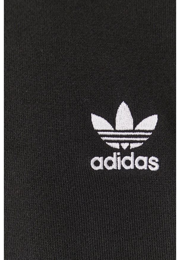 adidas Originals Bluza bawełniana kolor czarny z nadrukiem. Okazja: na co dzień. Kolor: czarny. Materiał: bawełna. Wzór: nadruk. Styl: casual