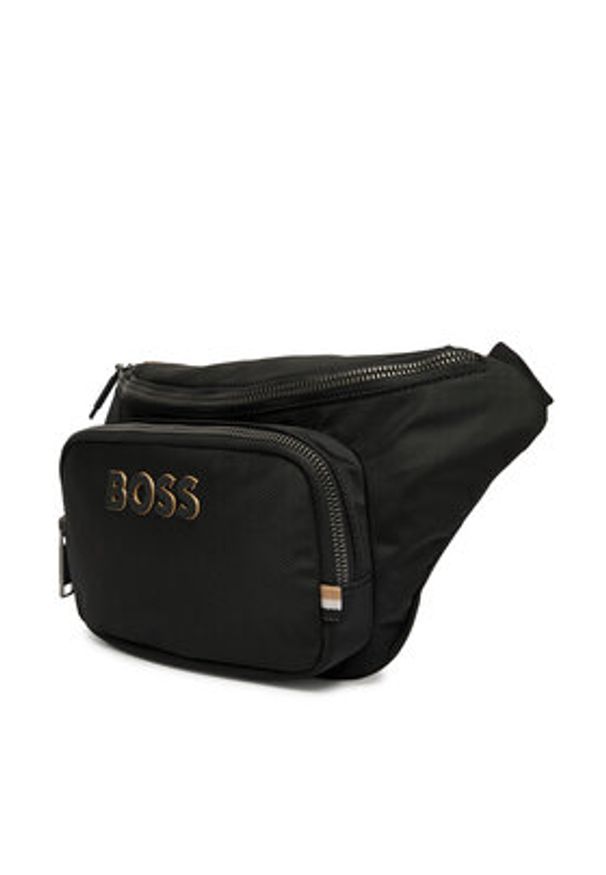 BOSS Nerka Catch 3.0 Bumbag 50511938 Czarny. Kolor: czarny. Materiał: materiał