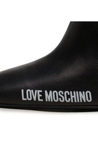 Love Moschino - LOVE MOSCHINO Botki JA21089G1HIE0000 Czarny. Kolor: czarny. Materiał: skóra