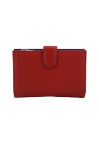 Barberini's - Portfel skórzany BARBERINI'S czerwony D-8346-13. Kolor: czerwony. Materiał: skóra. Wzór: kolorowy #1