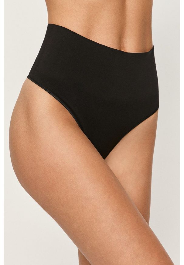 Spanx - Stringi modelujące Everyday Shaping. Kolor: czarny. Materiał: dzianina. Wzór: gładki