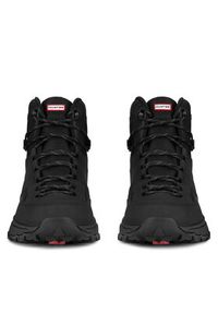 Hunter Trekkingi H1-061 Czarny. Kolor: czarny. Materiał: nubuk, skóra. Sport: turystyka piesza #7