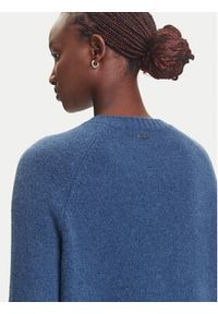 BOSS Sweter Febisan 50478315 Niebieski Regular Fit. Kolor: niebieski. Materiał: wełna #5