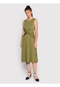 Lauren Ralph Lauren Sukienka codzienna 250872090001 Zielony Regular Fit. Okazja: na co dzień. Kolor: zielony. Materiał: syntetyk. Typ sukienki: proste. Styl: casual #1
