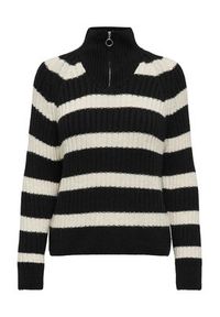 only - ONLY Sweter 15268818 Czarny Regular Fit. Kolor: czarny. Materiał: syntetyk #7