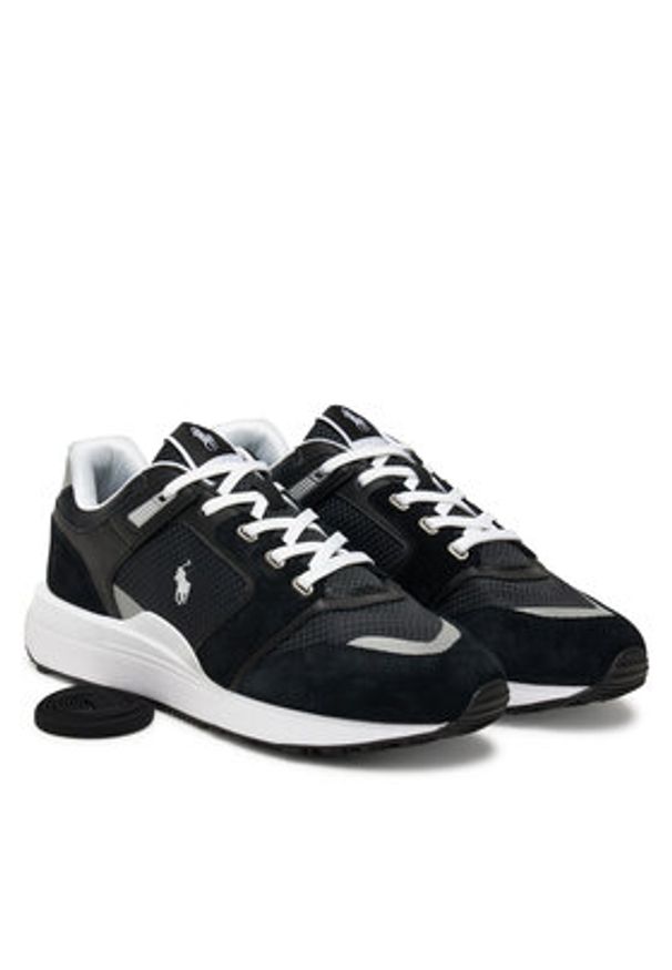 Polo Ralph Lauren Sneakersy 809973974002 Czarny. Kolor: czarny. Materiał: zamsz, skóra