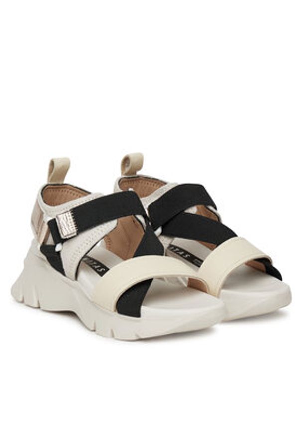 Hispanitas Sandały Dakar HV254007 Beżowy. Kolor: beżowy. Materiał: skóra