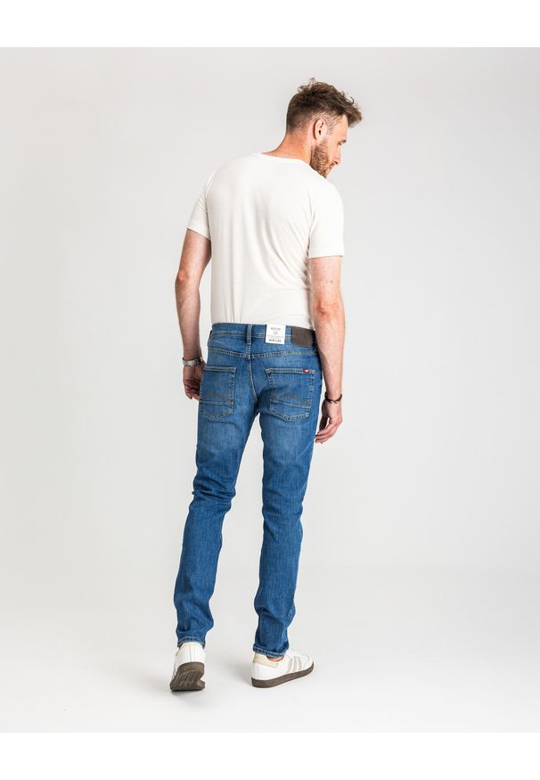 Męskie Spodnie Jeansowe Mustang Style Vegas Denim Blue 1017120 5000 623
