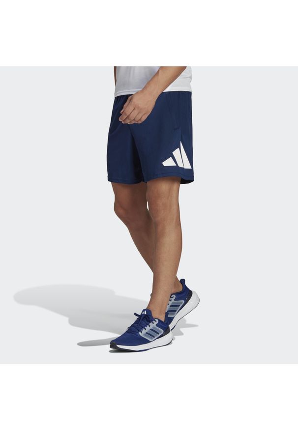 Adidas - Train Essentials Logo Training Shorts. Kolor: biały, niebieski, wielokolorowy. Materiał: materiał