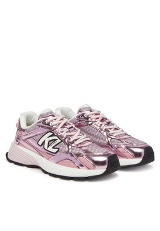 Karl Lagerfeld - KARL LAGERFELD Sneakersy Orion KL65525 Różowy. Kolor: różowy. Materiał: skóra