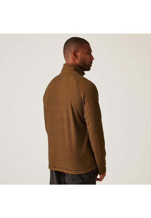 Regatta - Męski lekki polar turystyczny Montes z zamkiem błyskawicznym do połowy. Kolor: pomarańczowy. Materiał: polar. Sport: wspinaczka, turystyka piesza