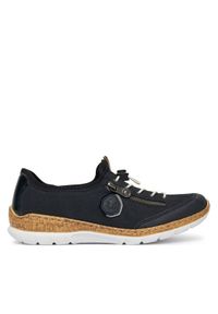 Rieker Sneakersy N4263-14 Granatowy. Kolor: niebieski. Materiał: materiał, syntetyk