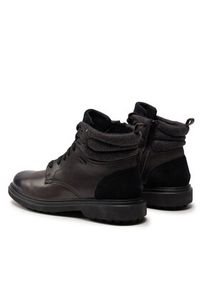 Geox Trapery U Faloria B Abx U36FBB 0FF22 C9999 Czarny. Kolor: czarny. Materiał: skóra #4