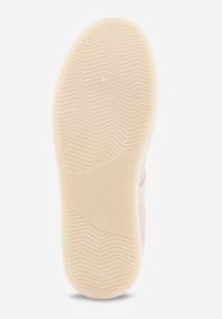 Born2be - Różowe Sneakersy na Kauczukowej Grubej Podeszwie z Paskami po Bokach Ninlili. Okazja: na co dzień. Zapięcie: pasek. Kolor: różowy. Materiał: kauczuk #7