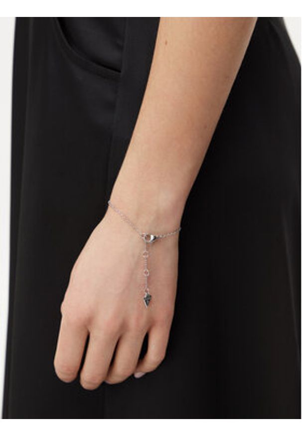 Guess Bransoletka JUBB05 171JW Srebrny. Materiał: metalowe. Kolor: srebrny