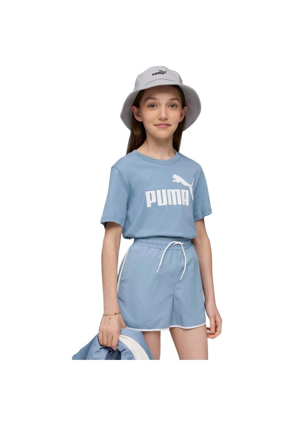 Koszulka dla dzieci Puma Ess No. 1 Logo Tee G. Kolor: niebieski. Materiał: bawełna, materiał