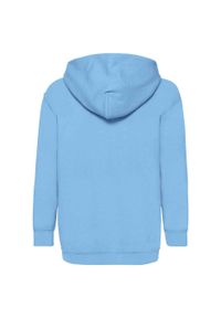 FRUIT OF THE LOOM - Bluza Z Kapturem Dla Dzieci. Typ kołnierza: kaptur. Kolor: niebieski