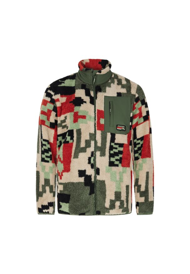 Polar zippowany Protest Keyston. Kolor: zielony. Materiał: polar. Sezon: zima. Sport: narciarstwo