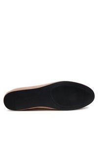 TOMMY HILFIGER - Tommy Hilfiger Baleriny Th Hardware Suede Ballerina FW0FW08655 Beżowy. Kolor: beżowy. Materiał: zamsz, skóra #5