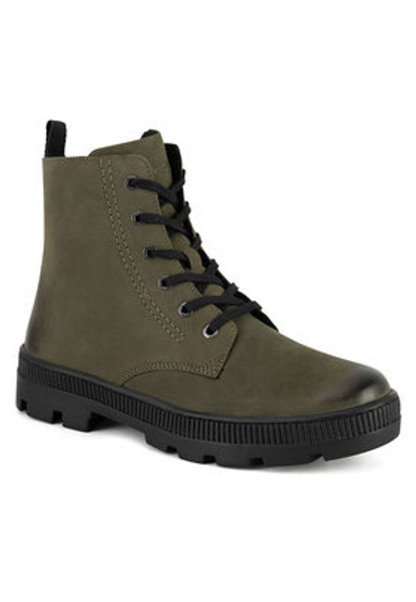 Lasocki Trzewiki WI23-PUSZAN-25 Khaki. Kolor: brązowy. Materiał: skóra