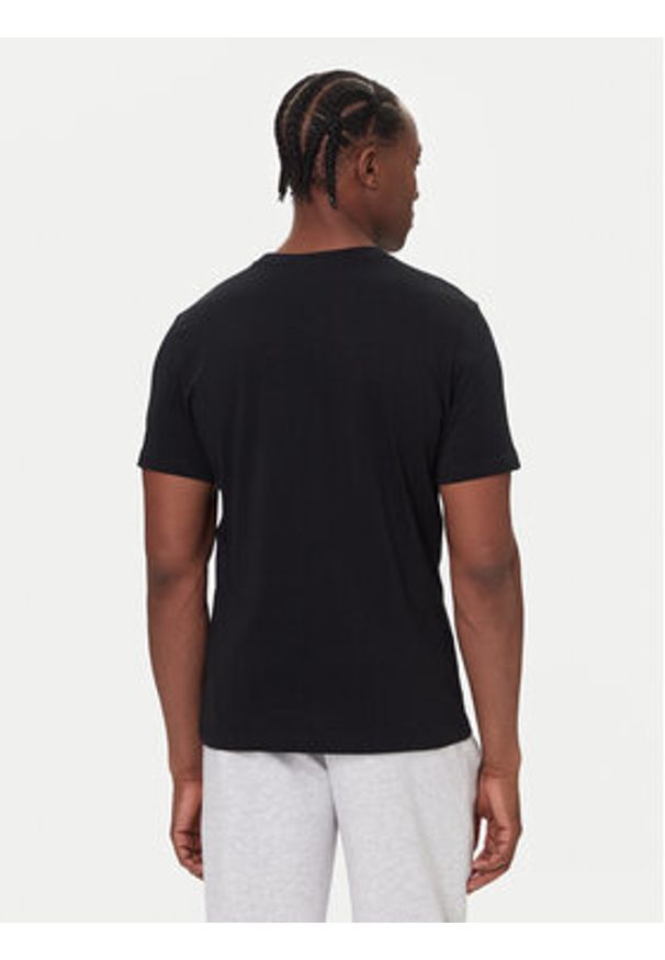 Kappa T-Shirt Authentic 361N6QW Czarny Regular Fit. Kolor: czarny. Materiał: bawełna