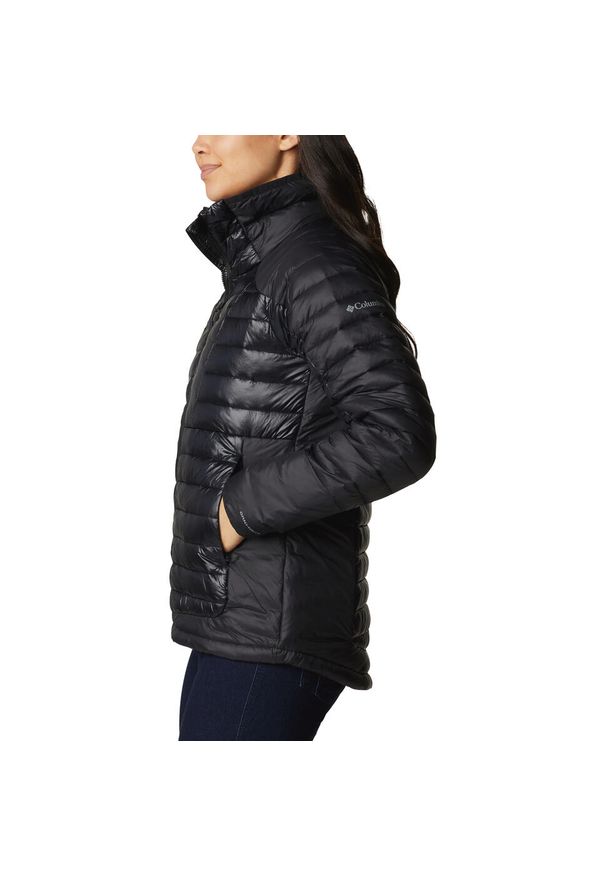 columbia - Kurtka Puchowa Columbia Labyrinth Loop Jacket Damska Zimowa. Kolor: czarny. Materiał: puch. Sezon: zima. Sport: turystyka piesza