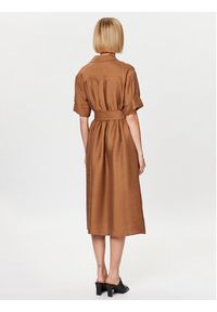 Seidensticker Sukienka koszulowa 60.134732 Brązowy Regular Fit. Kolor: brązowy. Materiał: wiskoza. Typ sukienki: koszulowe #3