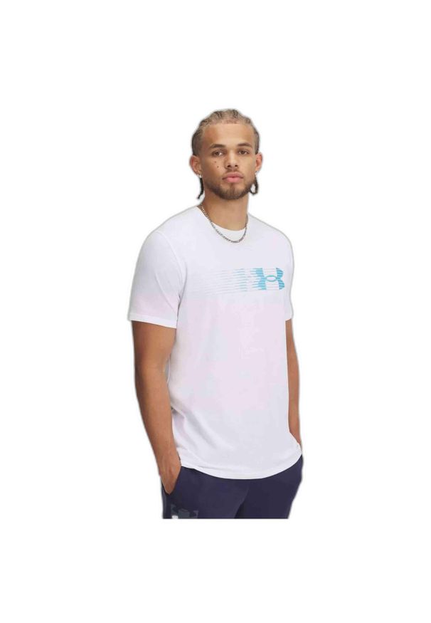 Koszulka męska Under Armour LC FLY IN LOGO SS. Kolor: biały. Sport: fitness