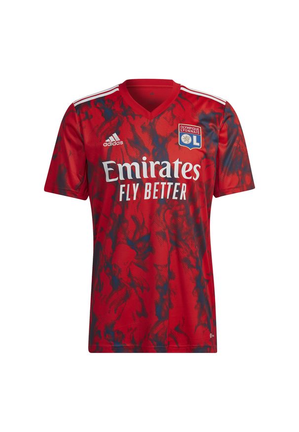 Adidas - Koszulka piłkarska ADIDAS OL 22/23 wyjazdowa. Sport: piłka nożna