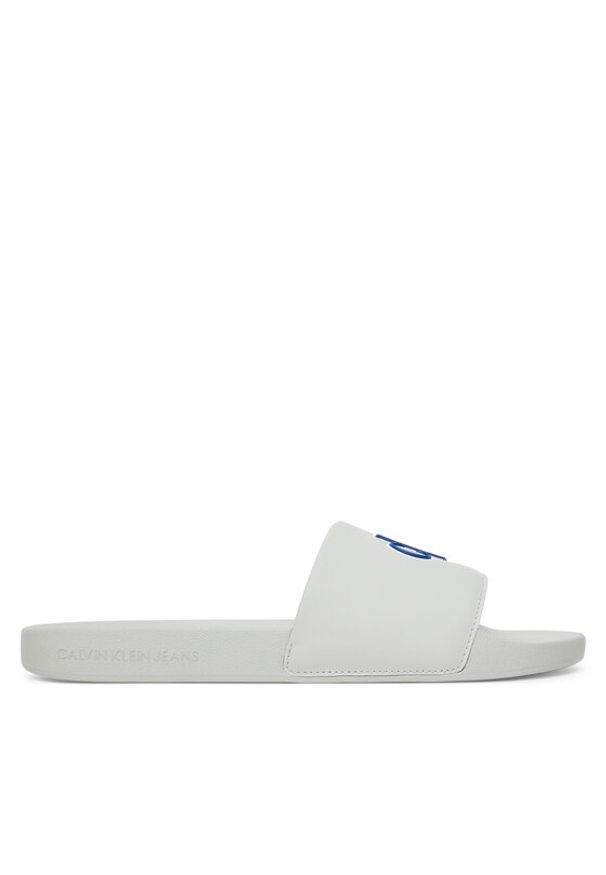 Calvin Klein Jeans Klapki Slide Jelly Mono Pu YM0YM01281 Szary. Kolor: szary. Materiał: syntetyk