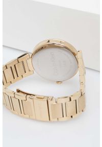 Calvin Klein zegarek damski kolor złoty. Kolor: złoty. Materiał: materiał #3
