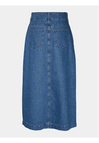 Vero Moda Spódnica jeansowa 10302007 Niebieski Regular Fit. Kolor: niebieski. Materiał: bawełna #6