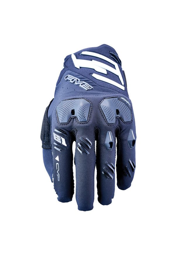 FIVE GLOVES - Rękawiczki E1 - CZARNO-BIAŁE (czarno-białe) - S/8. Kolor: czarny, wielokolorowy, biały. Sport: kolarstwo