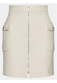 Morgan Spódnica mini 241-JZIP.F Beżowy Regular Fit. Kolor: beżowy. Materiał: bawełna #5