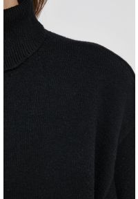 only - Only Sweter damski kolor czarny z golfem. Typ kołnierza: golf. Kolor: czarny. Materiał: dzianina #3