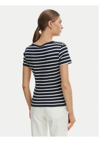 TOMMY HILFIGER - Tommy Hilfiger T-Shirt WW0WW49250 Granatowy Slim Fit. Kolor: niebieski. Materiał: bawełna #3