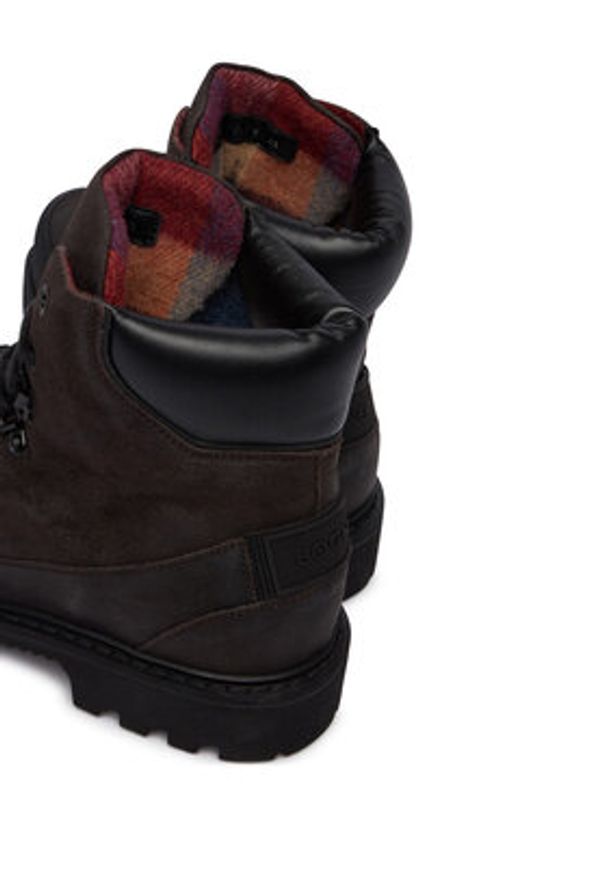 Bogner Trapery Helsinki S 27 12546842 Czarny. Kolor: czarny. Materiał: skóra