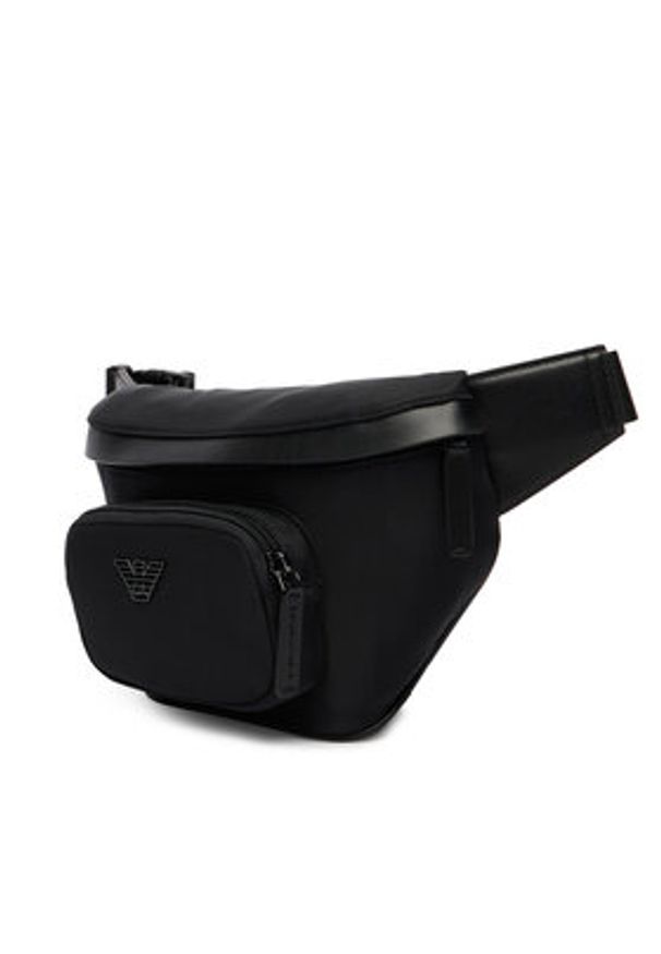 Emporio Armani Nerka EM001805 AF13454 UC001 Czarny. Kolor: czarny. Materiał: skóra